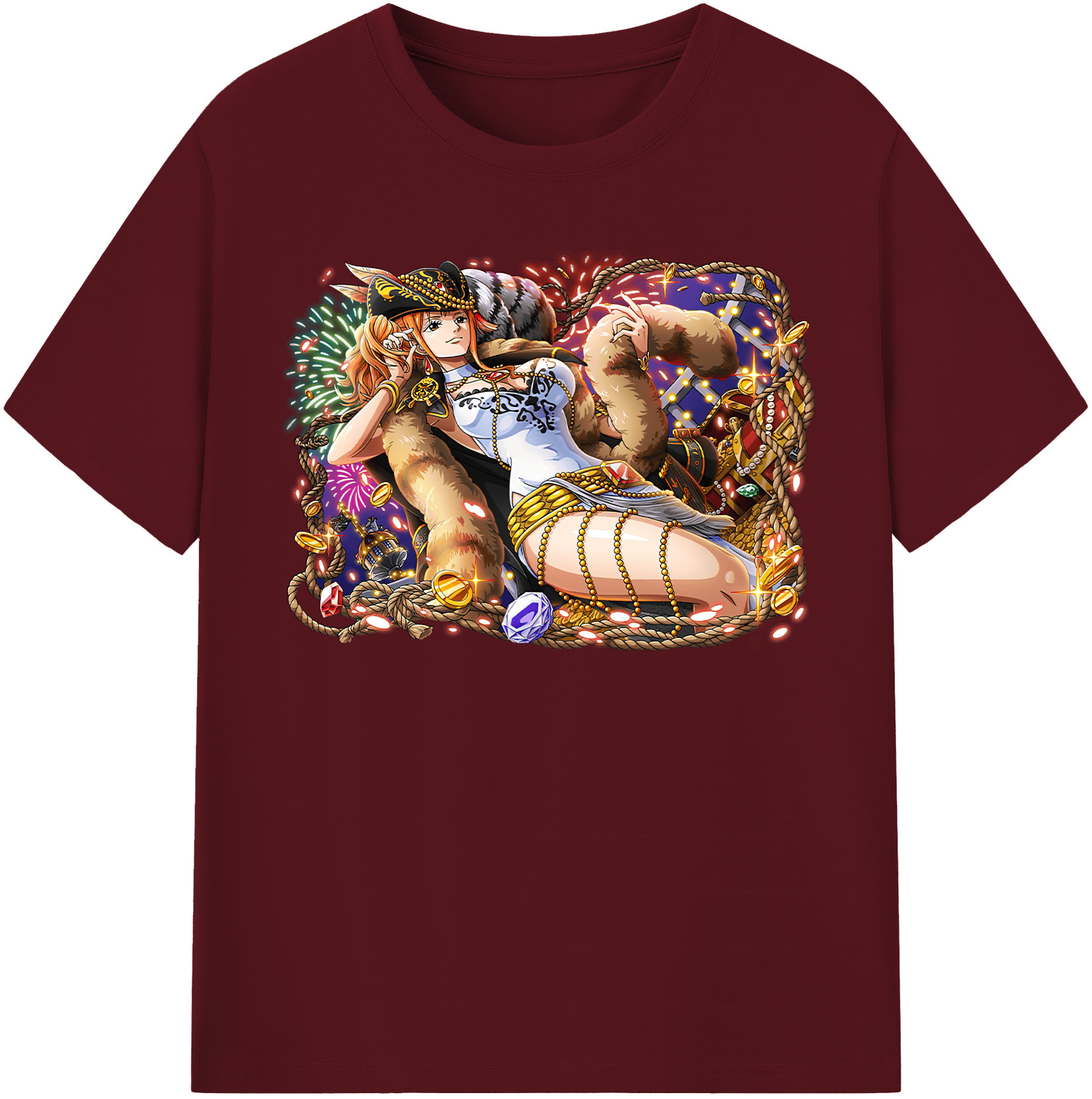 ワンピース ナミ ONE PIECE Nami 綿100％半袖Tシャツ（フロントプリント）